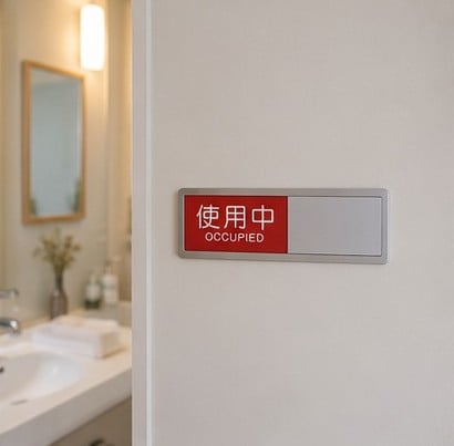 使用中プレート 取り付け方法